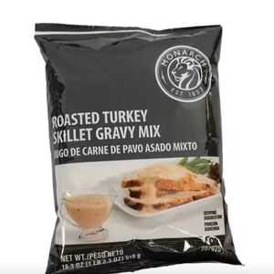 US Foods Monarch Brand Roasted Turkey Skillet Gravy.Case of 6, 18.3 oz Bags.